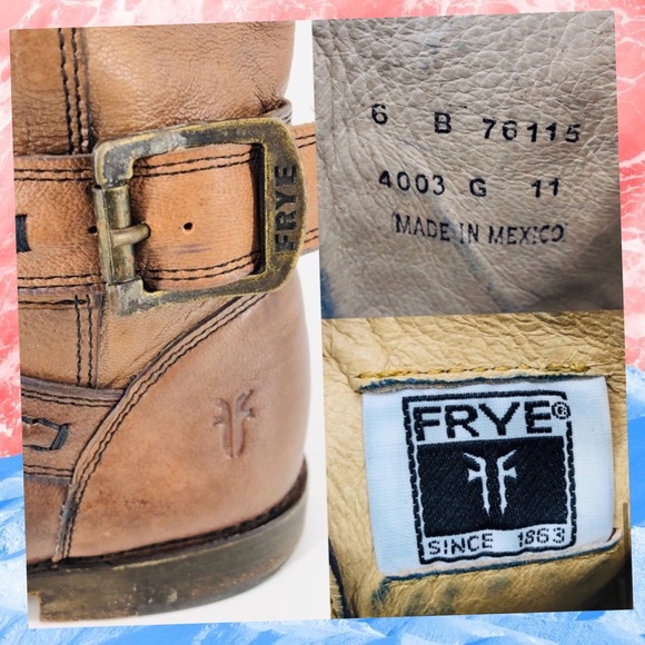 FRYE Paige Trapunto Leather Buckle Boot in Smoke - Picture 8 of 13